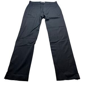 10-65 HELMUT LANG Men's Dress Pants 100% Wool Black Size 29